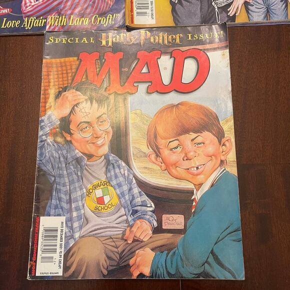 Mad Magazine Michael Jackson , Harry Potter & Tomb Raider Lot of 03 - Picture 4 of 9